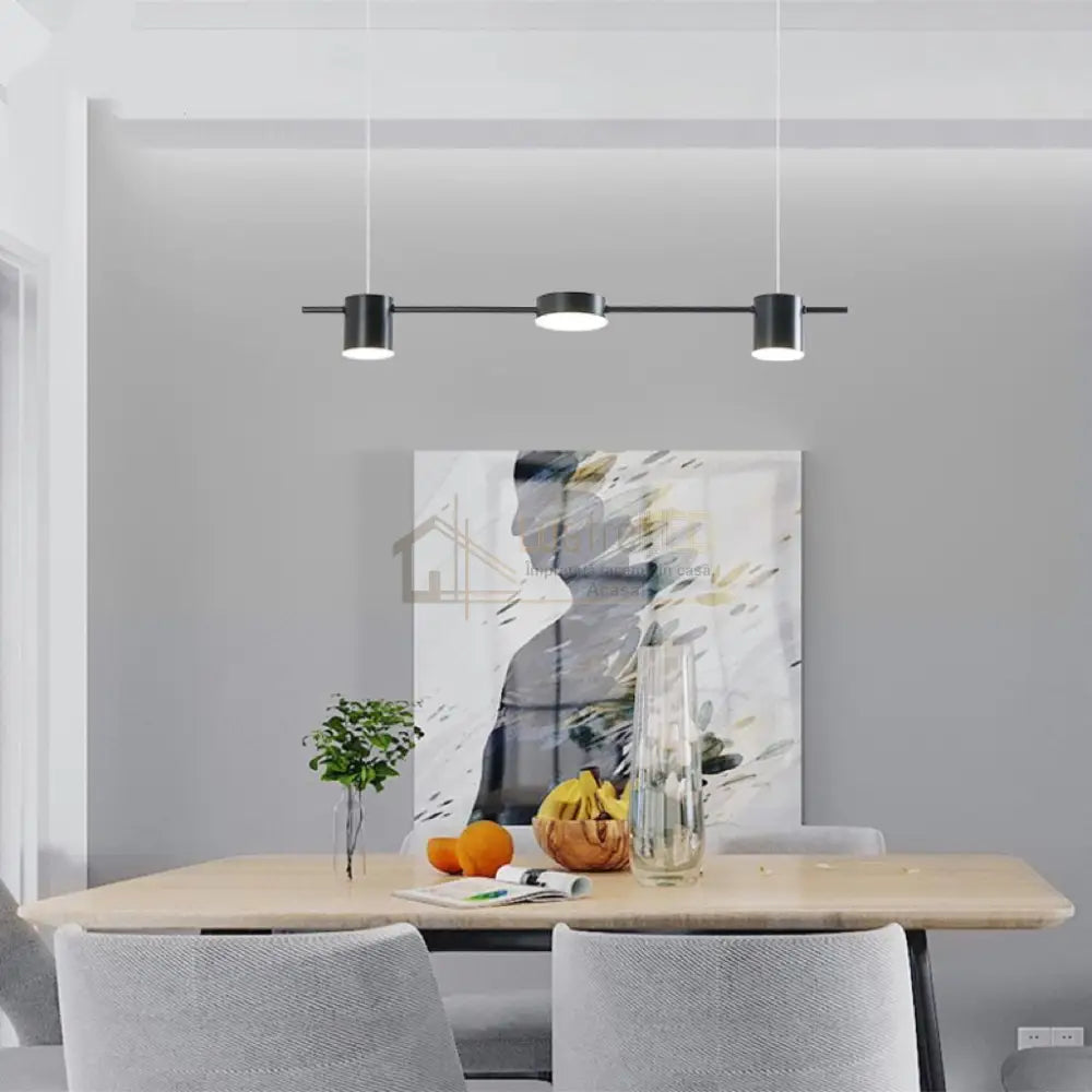 Lustra Led Suspendata 30W G3849-2 + 1 Echivalent 250W Neagra / Suspendate Lighting Fixtures
