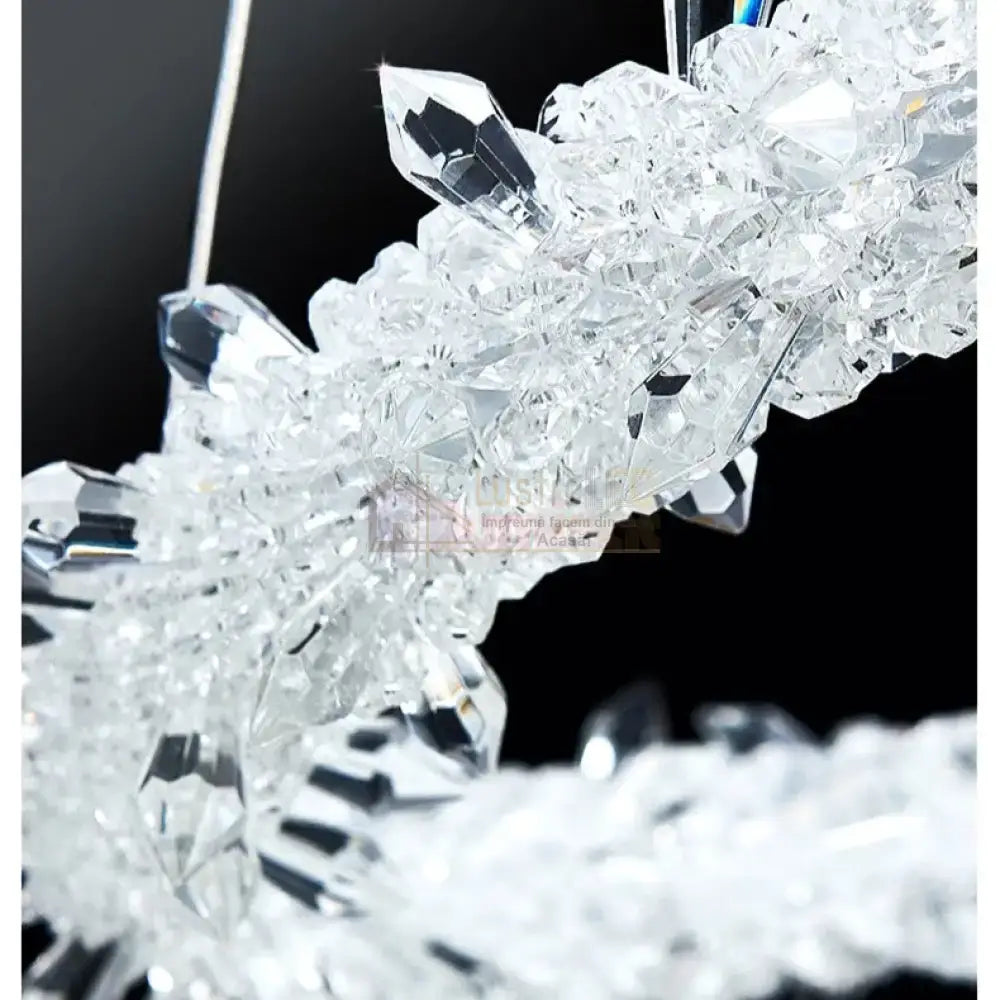 Lustra Led Suspendata Cristal Luxury Frozen Lighting Fixtures