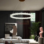 Lustra Led Suspendata Cristal Luxury Frozen Lighting Fixtures