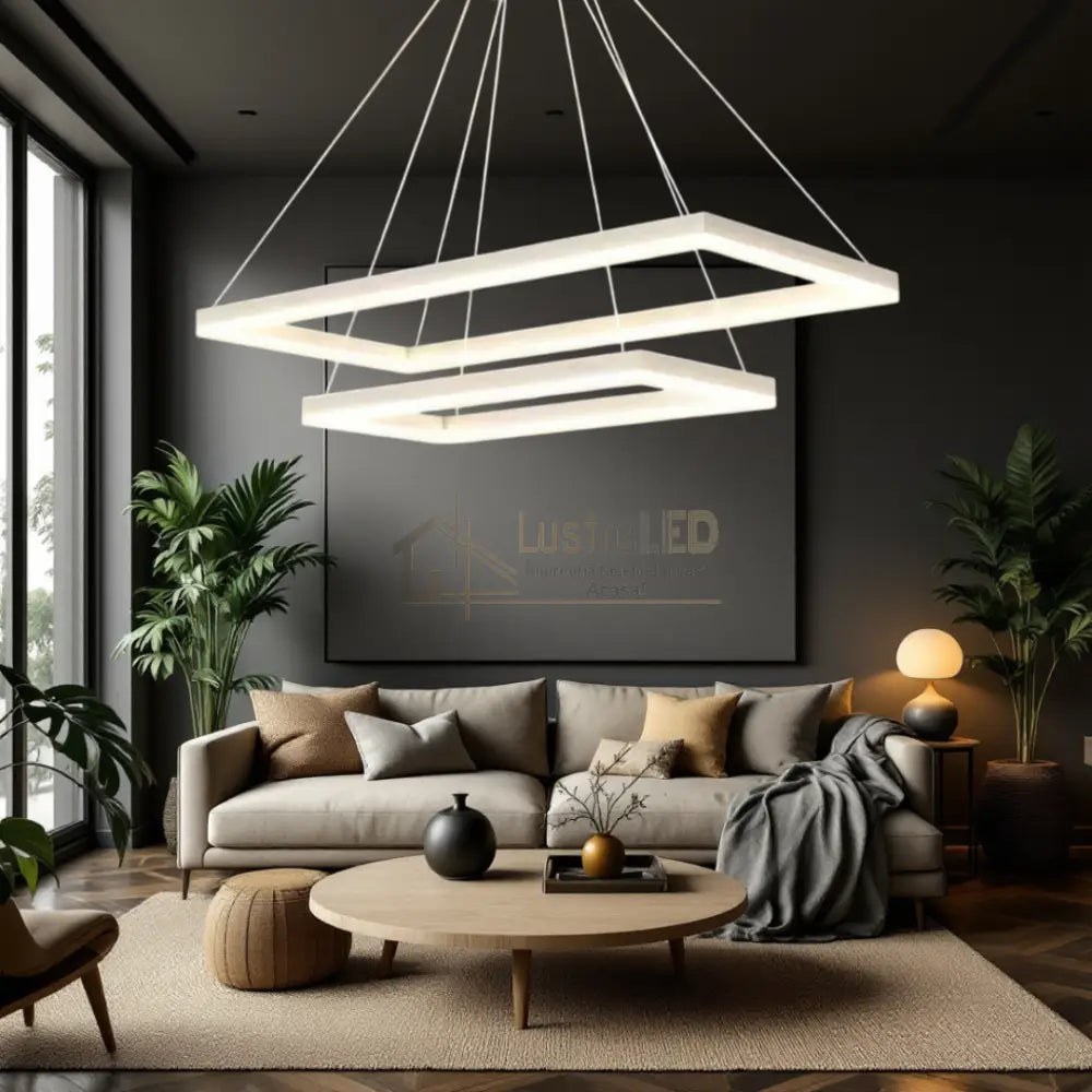 Lustra LED 30W Suspendata White Sails Echivalent 200W (Copy) lustreled.ro