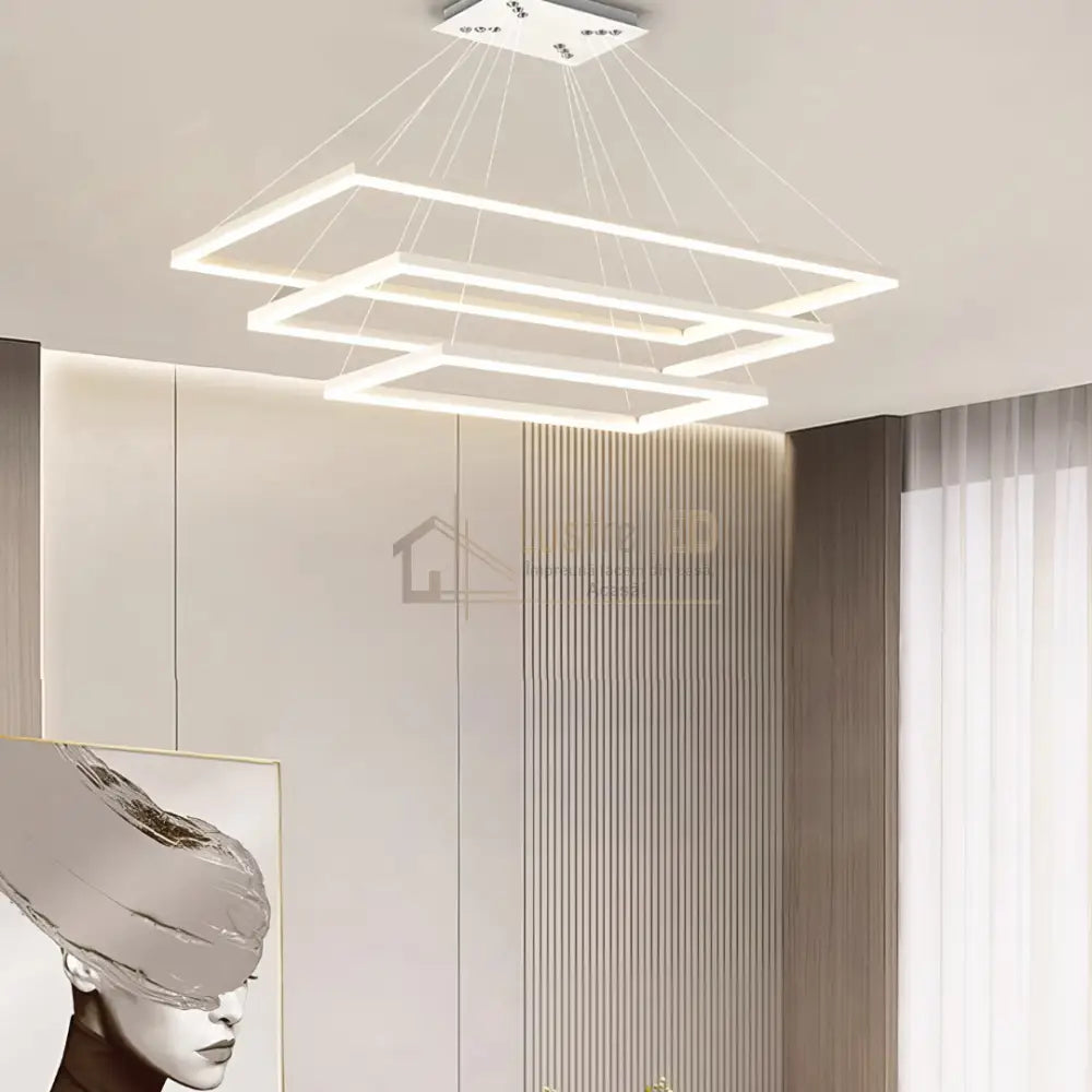 Lustra LED Alba Suspendata Luméa (Copy) lustreled.ro