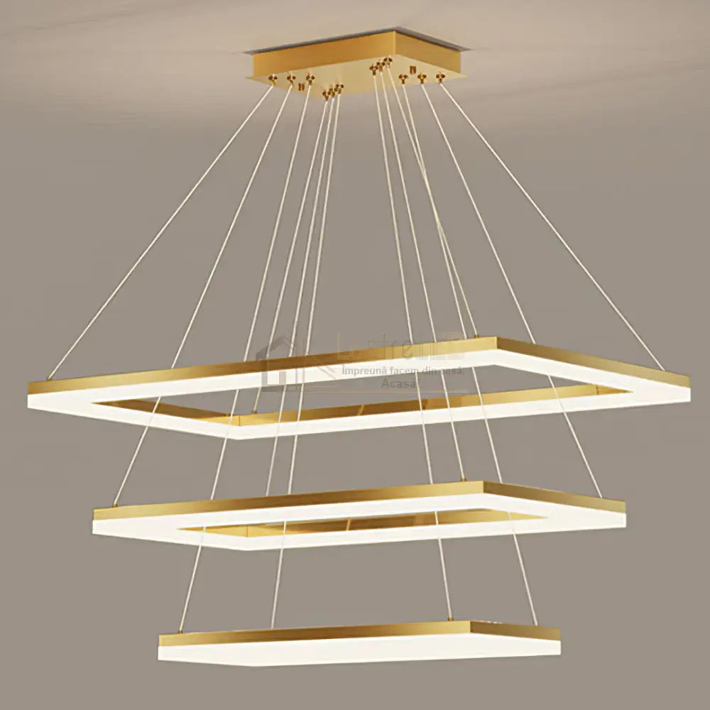 Lustra LED Suspendata Neagra (Copy) lustreled.ro