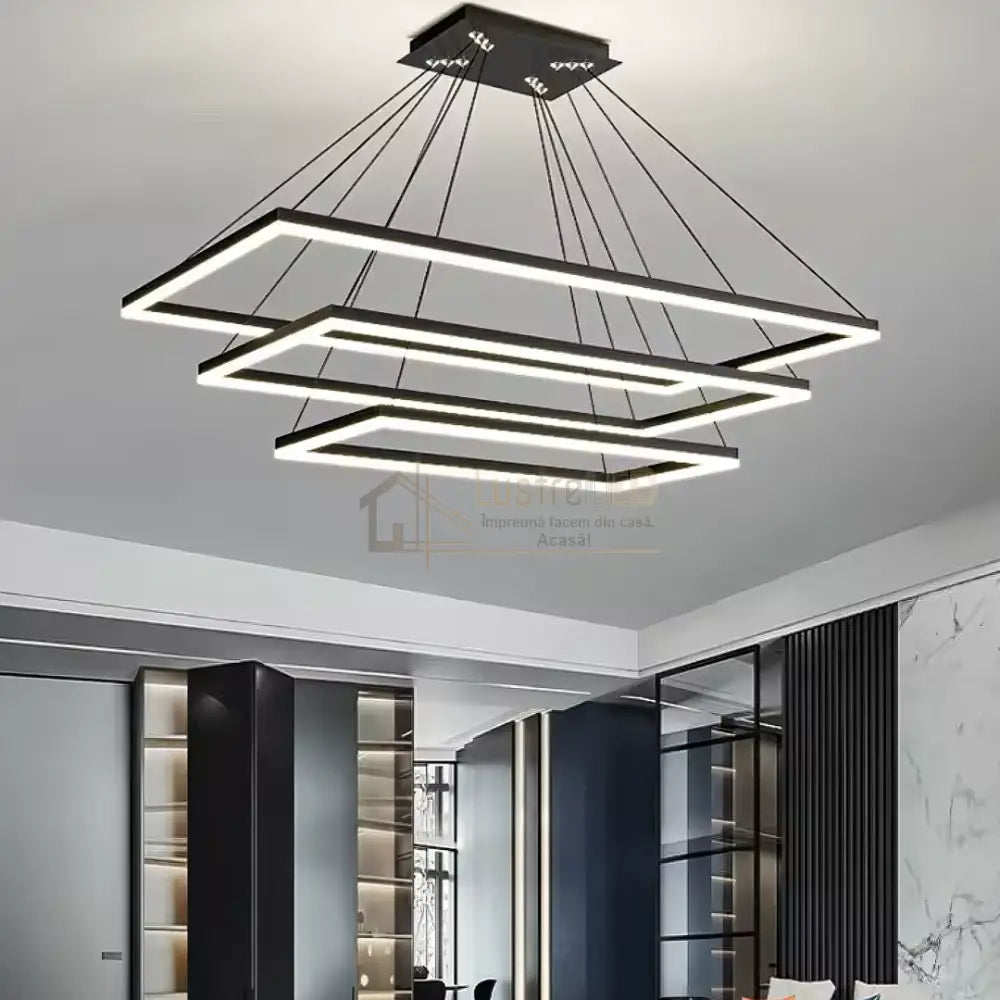 Lustra LED Suspendata Alba (Copy) lustreled.ro