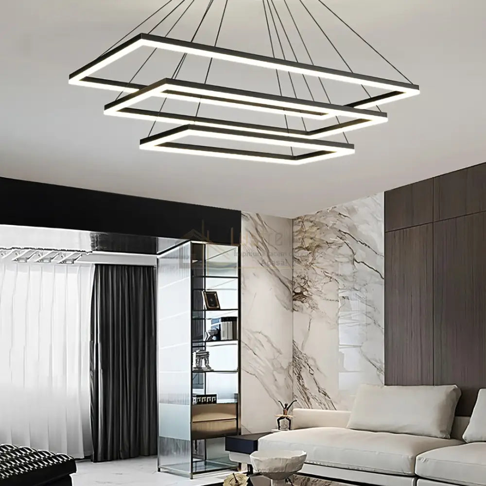 Lustra LED Suspendata Alba (Copy) lustreled.ro