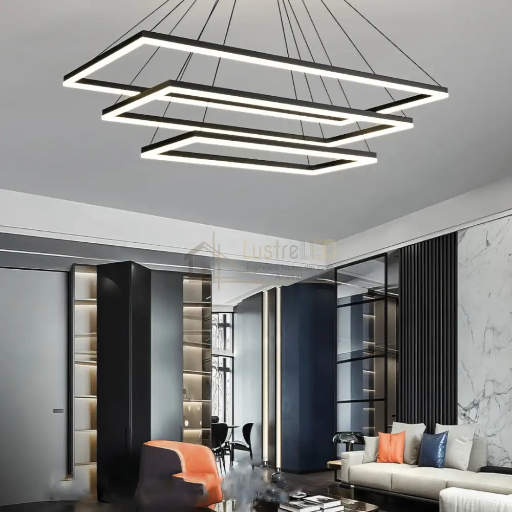 Lustra LED Suspendata Alba (Copy) lustreled.ro