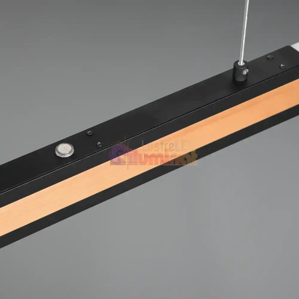 Lustra LED Suspendata DEACON Wood Echivalent 500W lustreled.ro