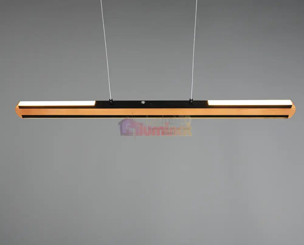 Lustra LED Suspendata DEACON Wood Echivalent 500W lustreled.ro