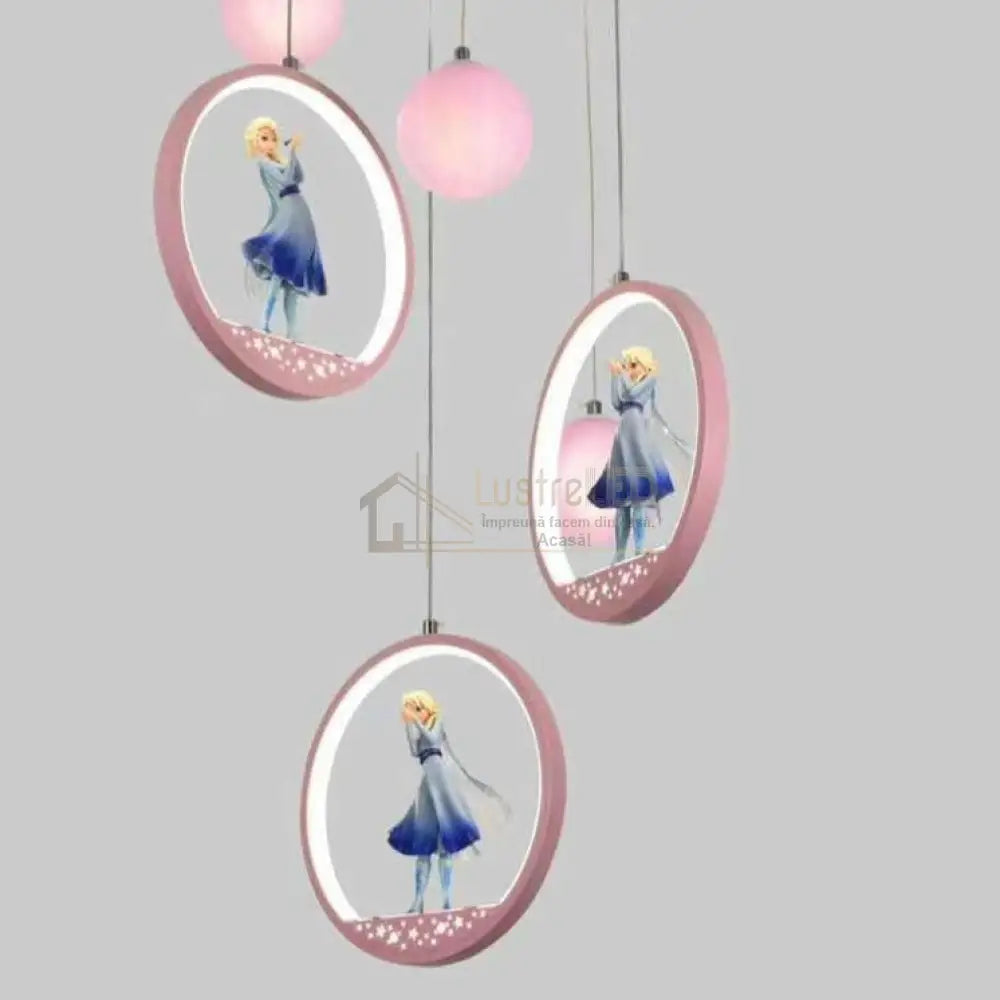 Lustra LED ELSA Suspendata Echivalent 400W Telecomandaa lustreled.ro