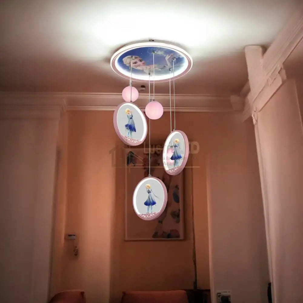 Lustra LED ELSA Suspendata Echivalent 400W Telecomandaa lustreled.ro