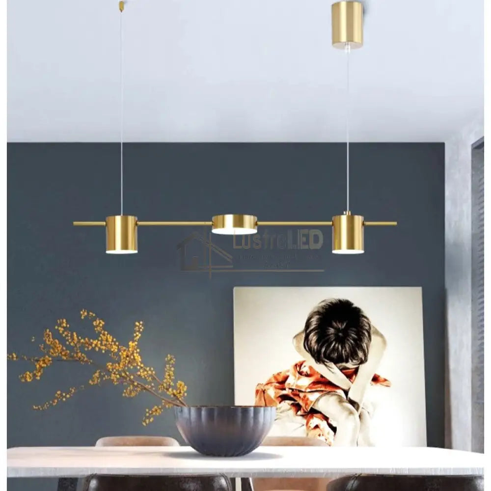 Lustra Led Suspendata Gold Echivalent 250W G3849-2 + 1 Lighting Fixtures