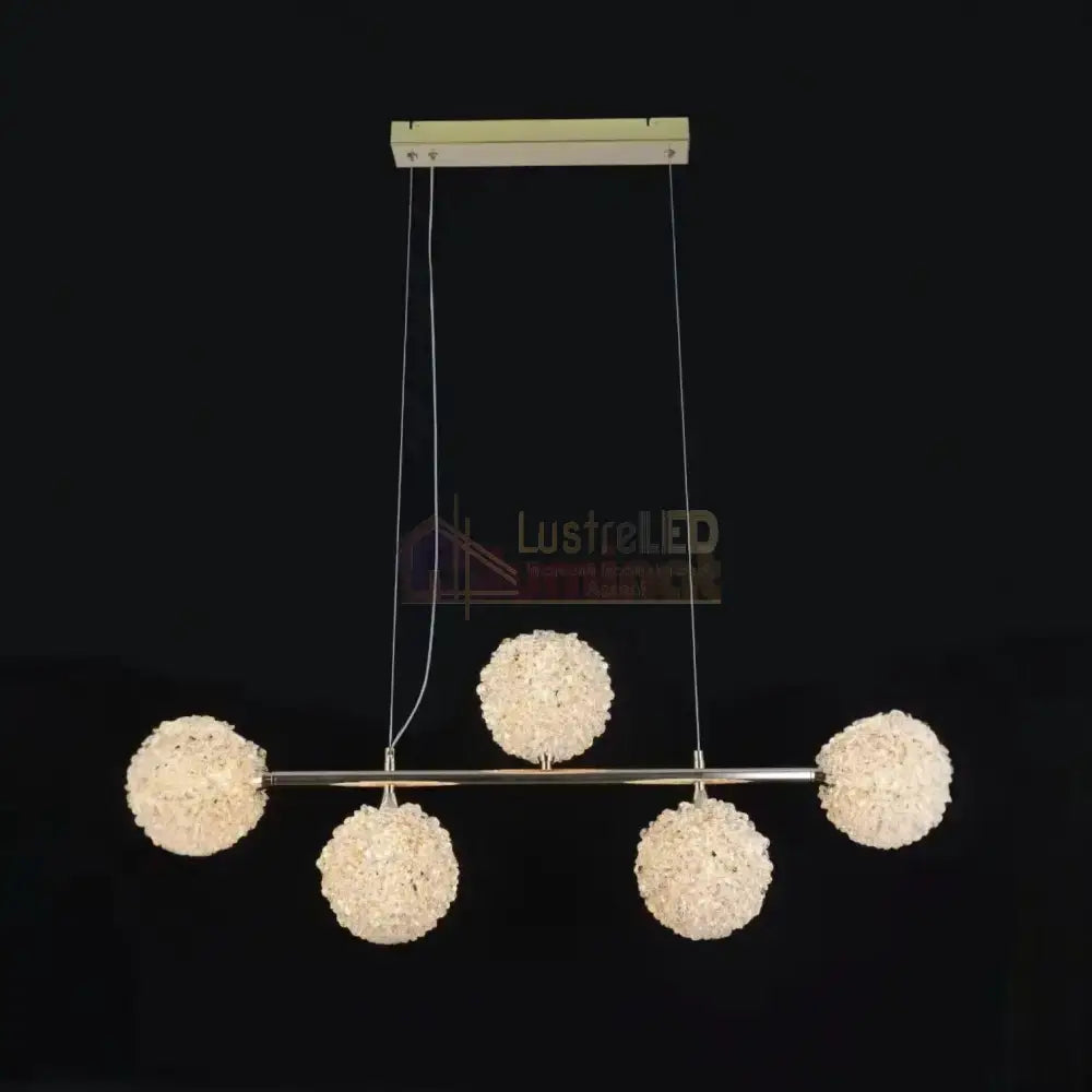 Lustra LED Suspendata Golden Sponge Echivalent 400W Telecomanda Chandeliers