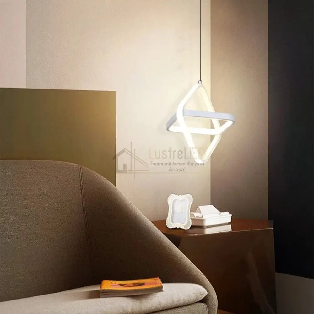 Lustra Led Suspendata Infinity Square Echivalent 200W Led Ceiling Light