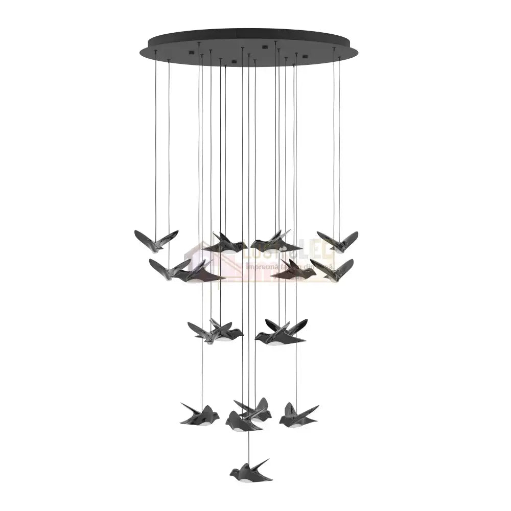 Lustra LED Suspendata Luxury PARATEBUENO Eglo 390352 NEAGRA / LUXURY Lighting Fixtures