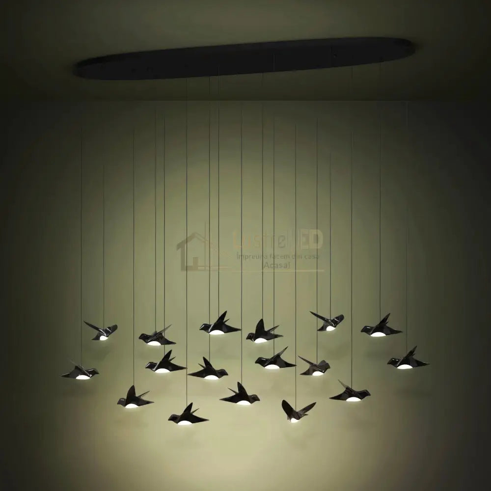 Lustra LED Suspendata Luxury PARATEBUENO Eglo 390353 lustreled.ro