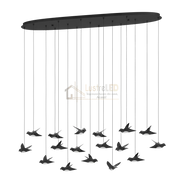 Lustra LED Suspendata Luxury PARATEBUENO Eglo 390353 lustreled.ro