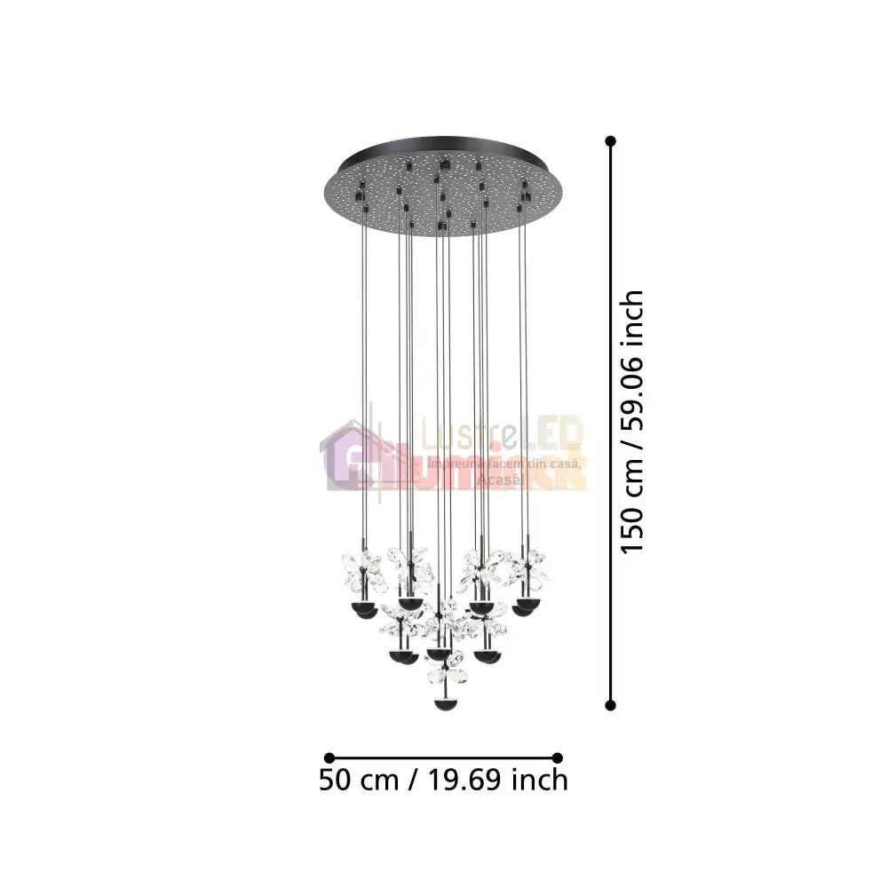 Lustra LED Suspendata Luxury PIANOPOLI 2 Eglo 390277 lustreled.ro
