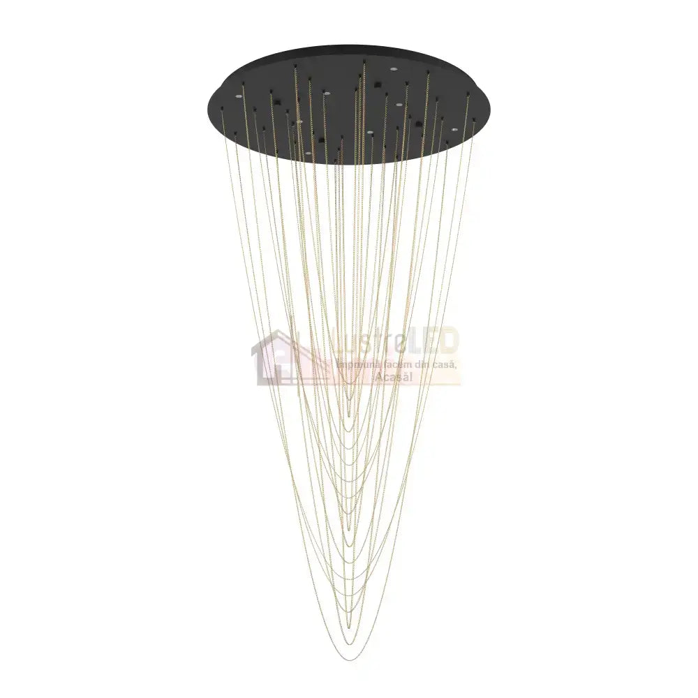Lustra LED Suspendata Luxury TREPUCO Eglo 390355 NEAGRA / LUXURY Lighting Fixtures