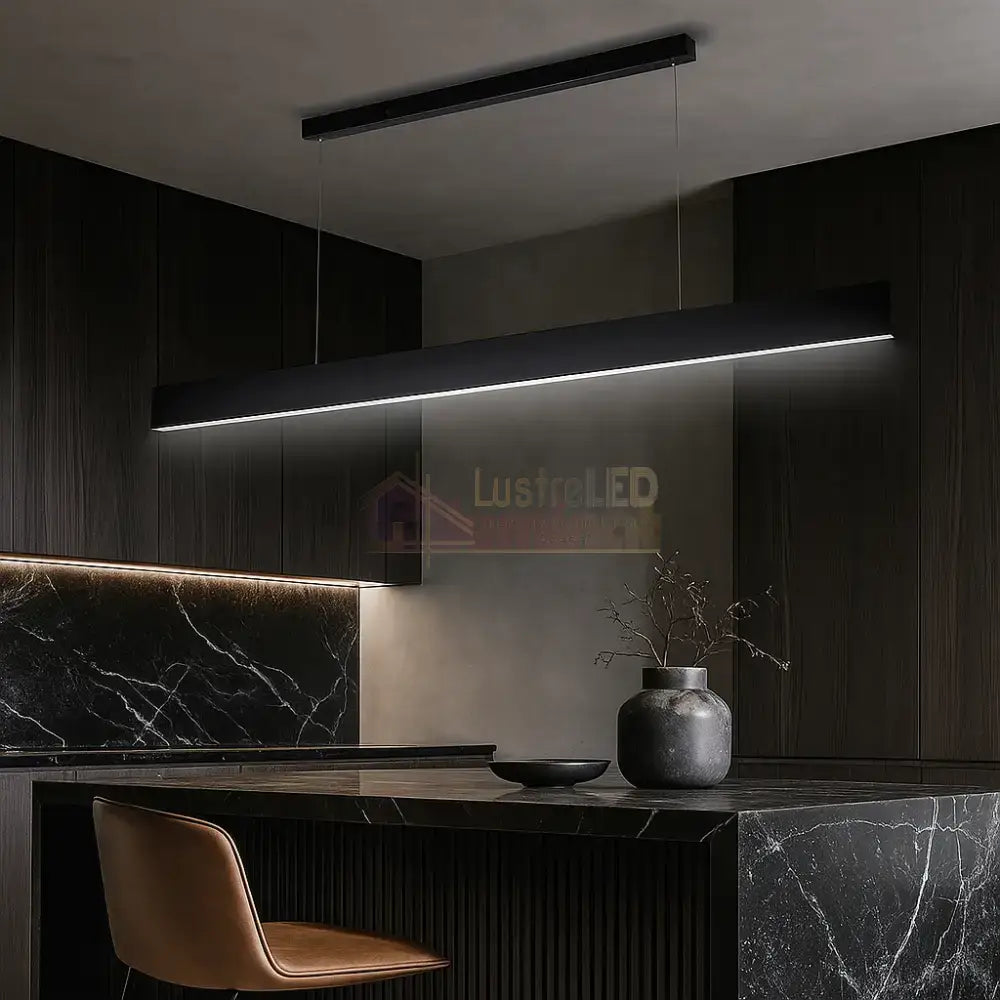 Lustra LED 120cm Lyne Telecomanda Wifi 2.4G Black NEAGRA / SUSPENDATE / 120CM Lighting Fixtures