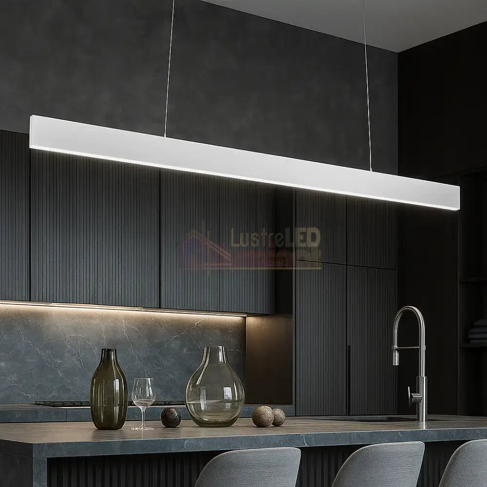 Lustra LED 120cm Lyne Telecomanda Wifi 2.4G ALBA / SUSPENDATE / 120CM Lighting Fixtures