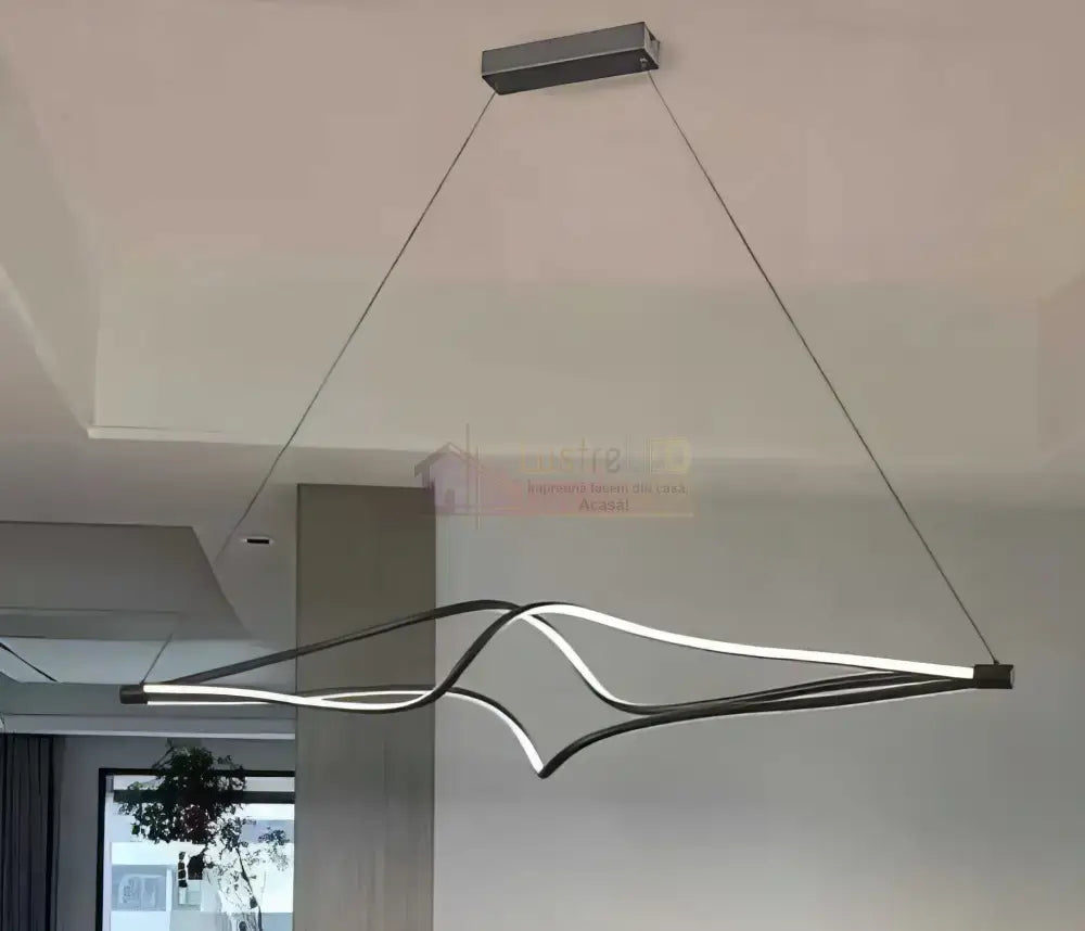 Lustra LED Suspendata Mavi Telecomanda Wifi 2.4G Black 3 Culori NEAGRA / 120CM / SUSPENDATE Lighting Fixtures