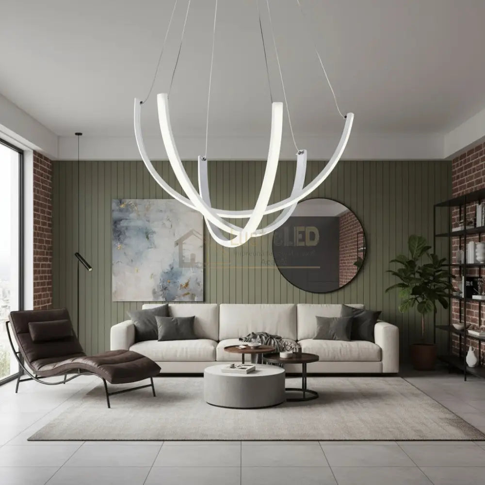 Lustra LED Suspendata NOVIQ Alba Echivalent 1220W Telecomanda ALBA Lighting Fixtures