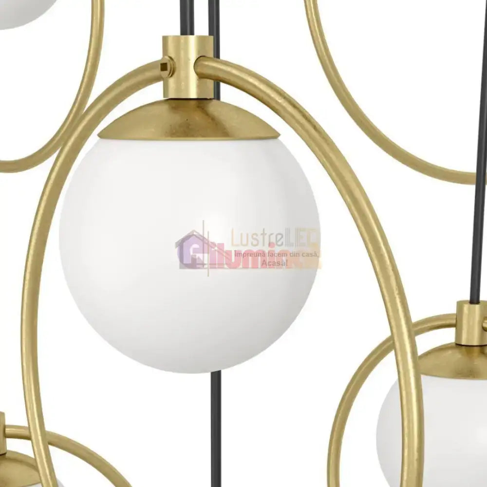 Lustra LED Suspendata SUSPORTOCOLOM Gold lustreled.ro