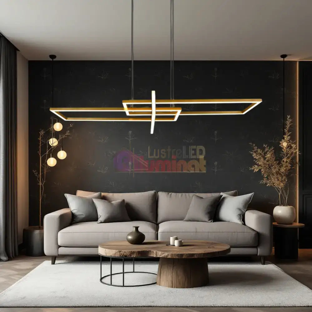 Lustra LED Aurie 34W Suspendata LumaEdge lustreled.ro