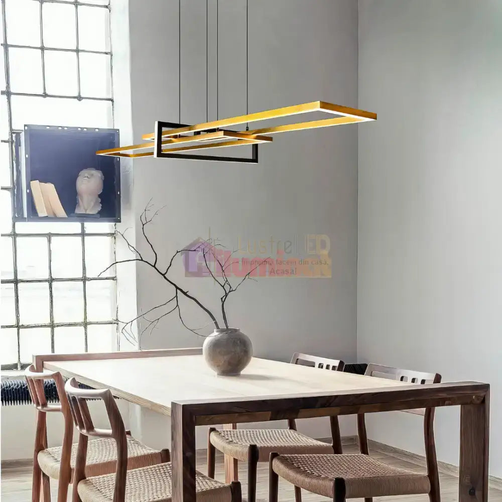 Lustra LED Aurie 34W Suspendata LumaEdge lustreled.ro
