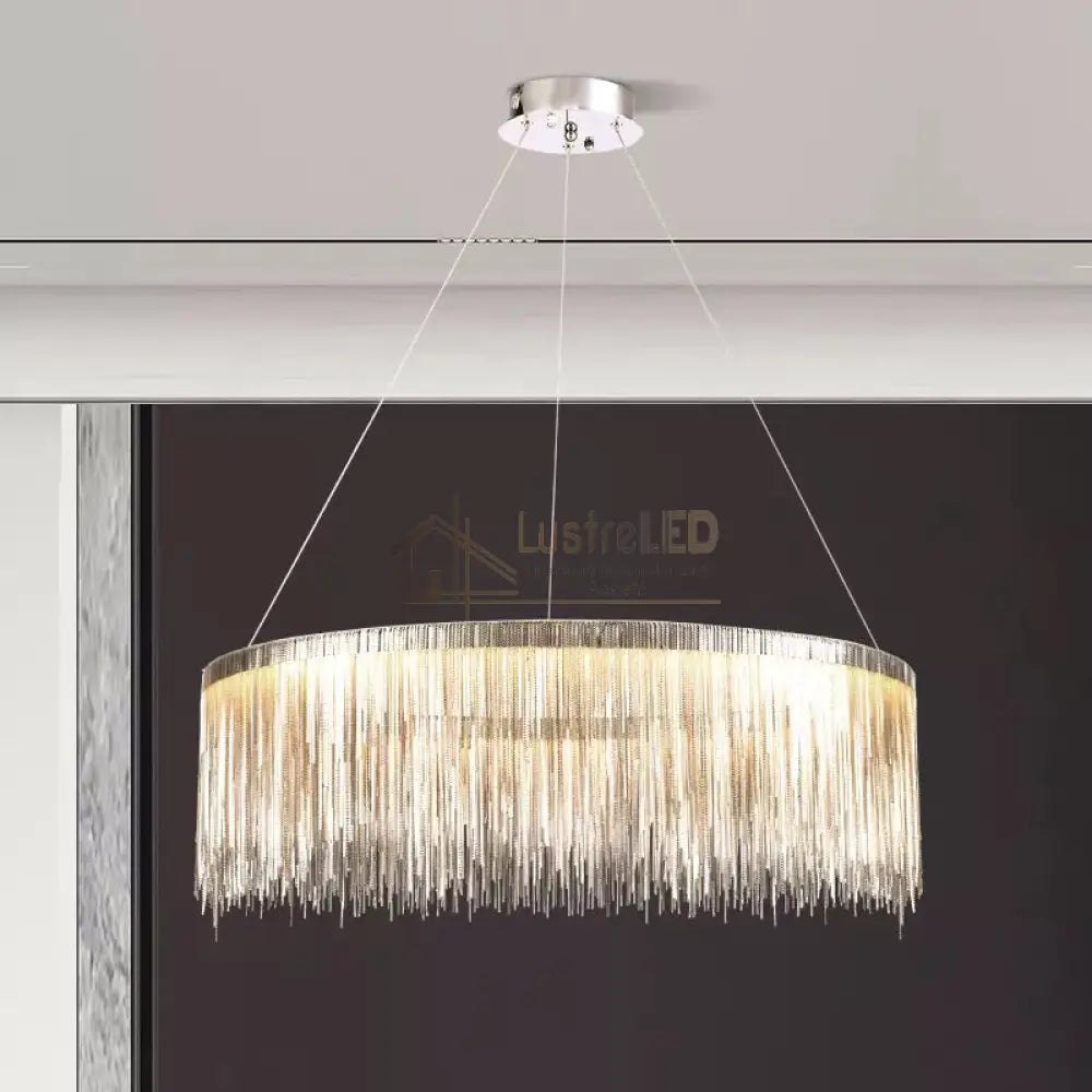 Lustra LED 60W KING Chrome 1 Segment CHROME / 60CM / SUSPENDATE Lighting Fixtures