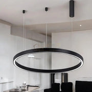Lustra LED Suspendata TULLIO 60cm Black 1 Segment Echivalent 300W lustreled.ro