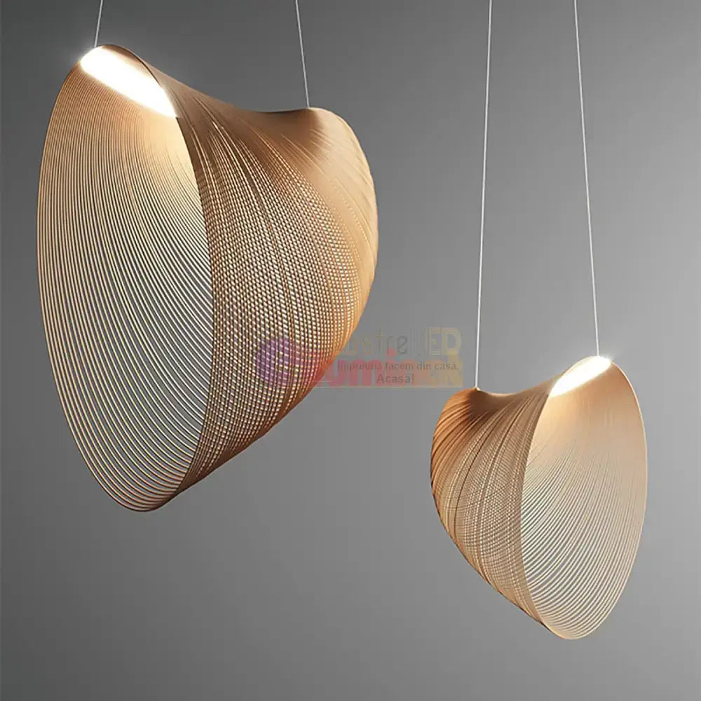 Lustra LED Suspendata VERNAZZA WooD Style lustreled.ro