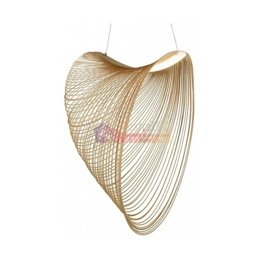 Lustra LED Suspendata VERNAZZA WooD Style lustreled.ro