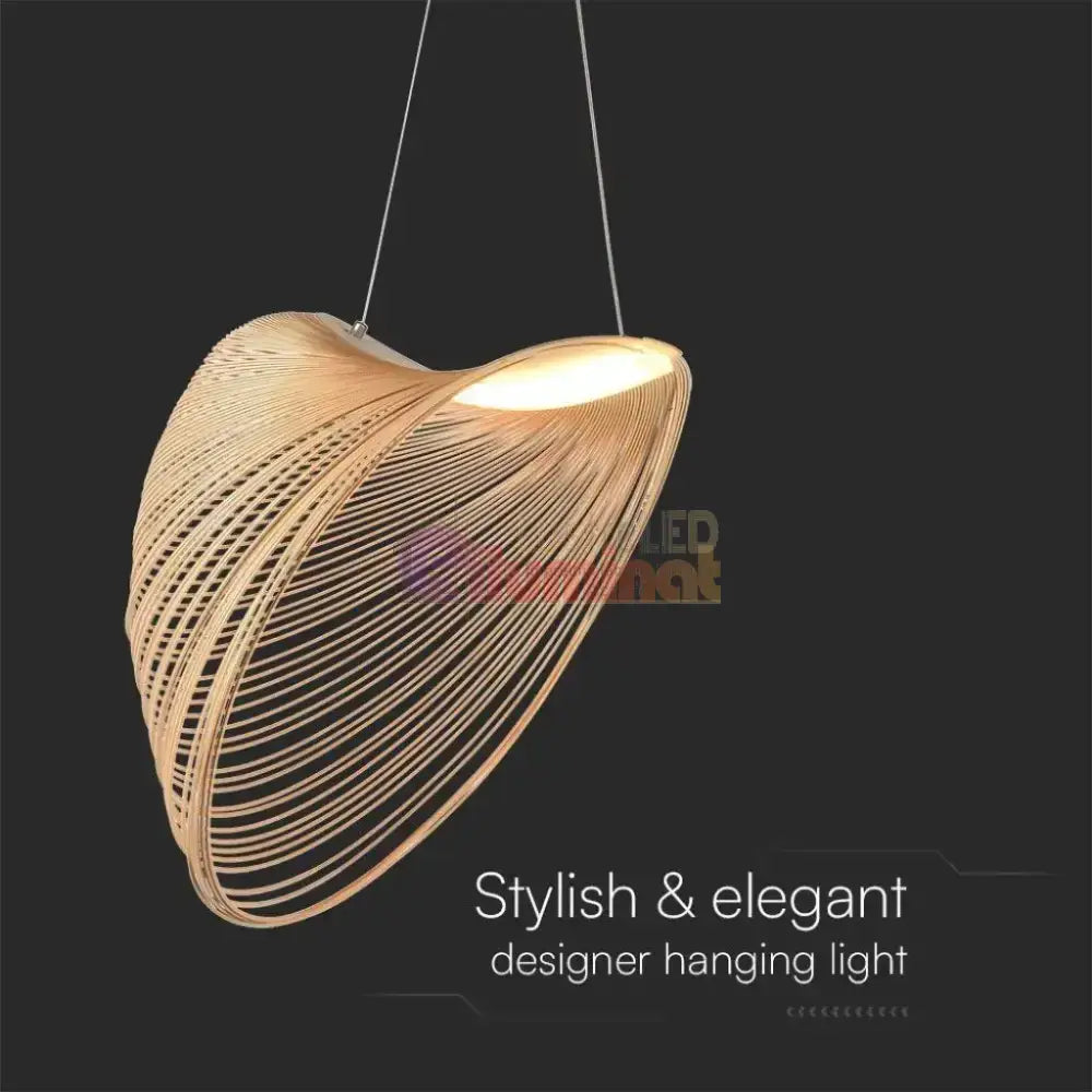 Lustra LED Suspendata VERNAZZA WooD Style lustreled.ro