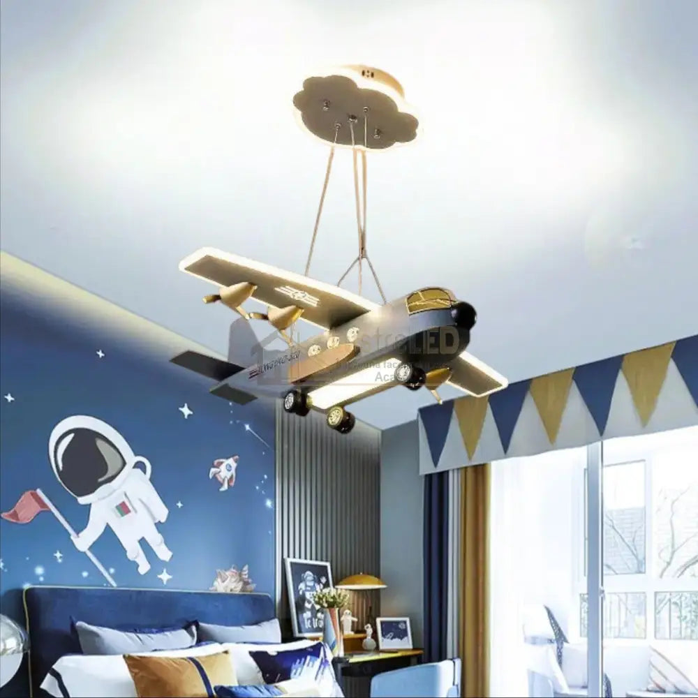 Lustra Led Suspendata War Plane Echivalent 300W Lighting Fixtures