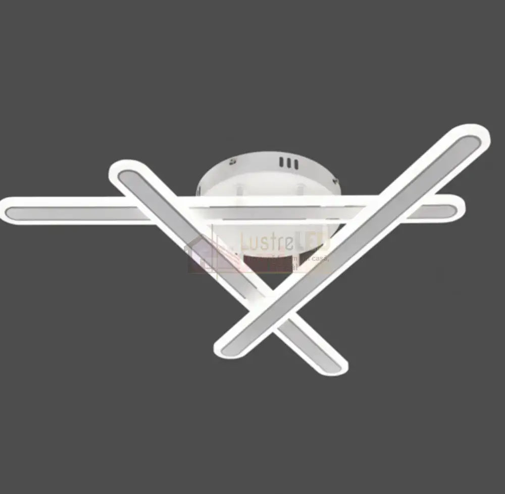 Lustra LED Tenzo Alba 3 Linii Echivalent 400W Telecomanda ALBA / 50CM / MINIMALIST DESIGN Lighting Fixtures