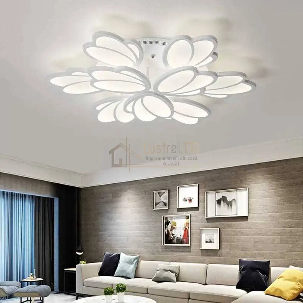 Lustra Led 200W Tulip Grande Telecomanda Echivalent 1000W Lighting Fixtures