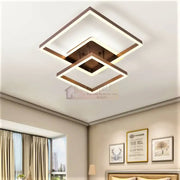 Lustra Led 160W Two Square Design Maro Telecomanda Lighting Fixtures