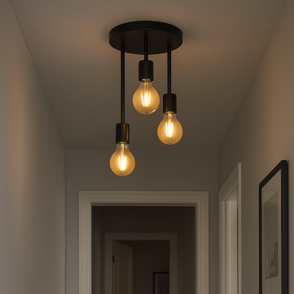 Lustra Vintage WILMCOTE 3xE27 Black 43126