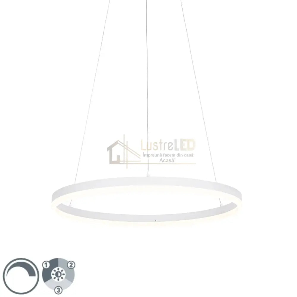 Lustra Led Wonderland Alba 1 Segment Echivalent 300W Lighting Fixtures