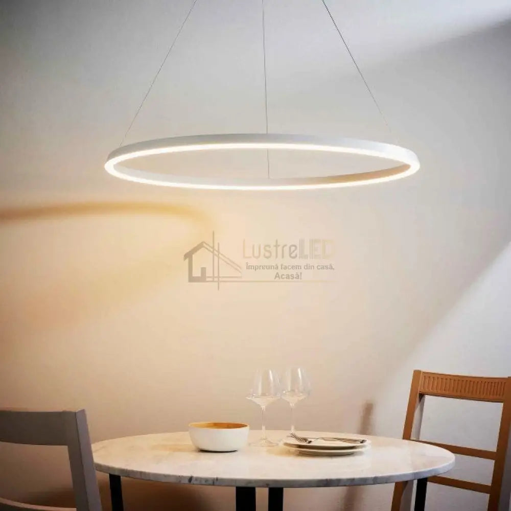 Lustra Led Wonderland Alba 1 Segment Echivalent 300W Lighting Fixtures