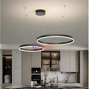 Lustra LED WONDERLAND Black 2 Segmente Mobile Echivalent 500W Telecomanda NEAGRA / SUSPENDATE / 60CM Lighting Fixtures