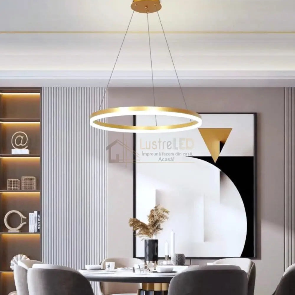 Lustra Led Wonderland Gold 1 Segment Echivalent 300W Lighting Fixtures