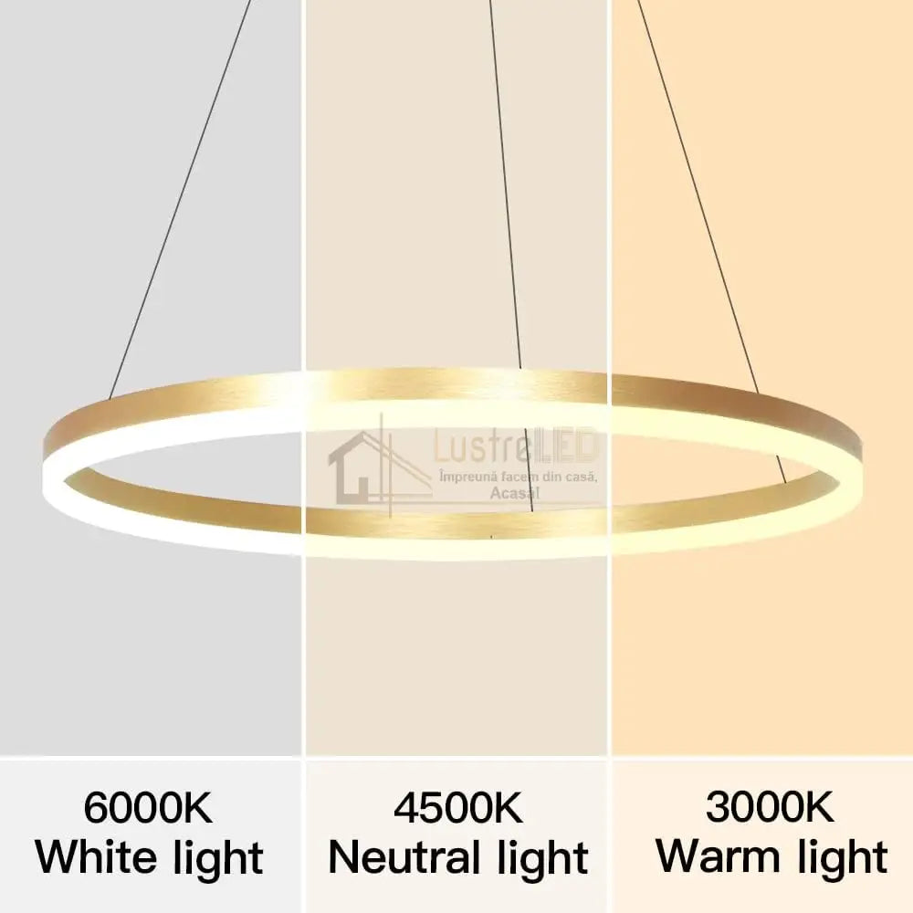 Lustra Led Wonderland Gold 1 Segment Echivalent 300W Lighting Fixtures