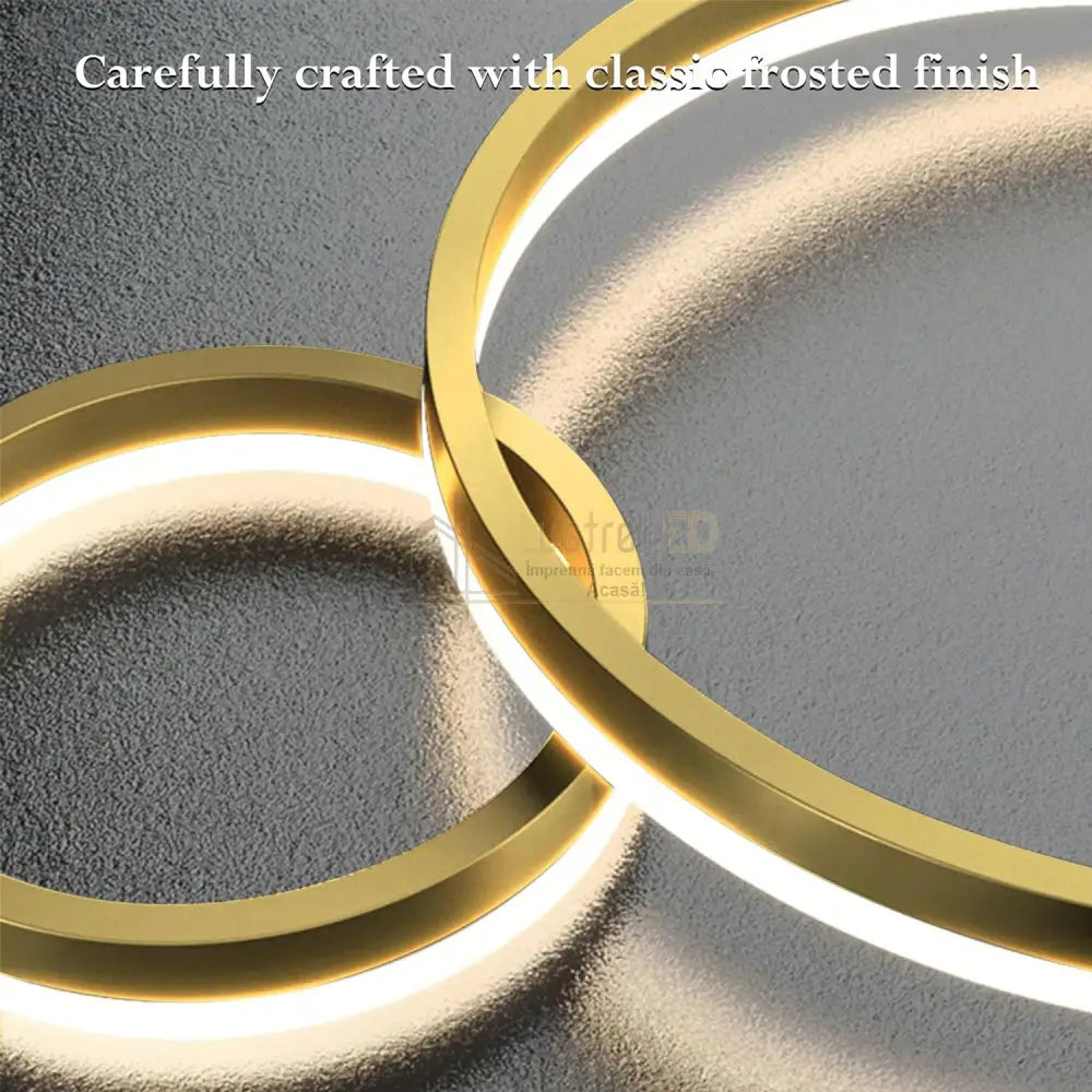 Lustra Led Wonderland Gold 2 Segmente Echivalent 400W Lighting Fixtures