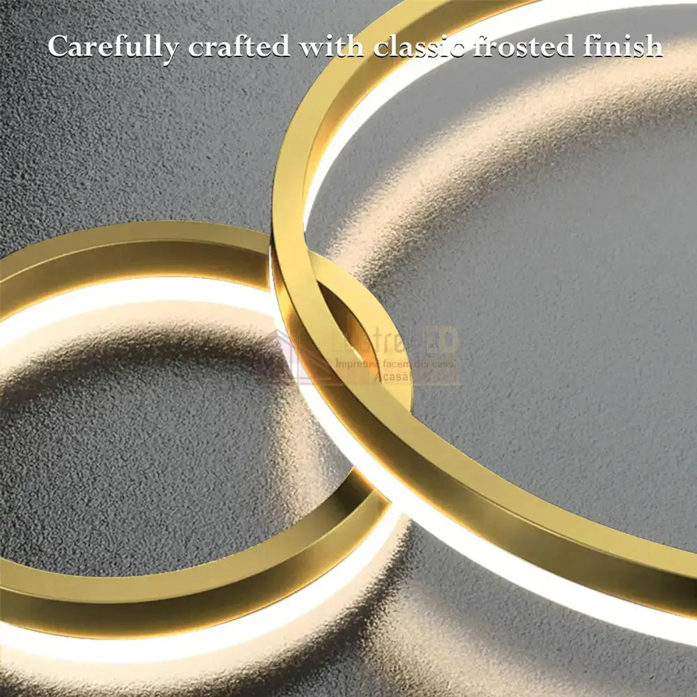Lustra Led Wonderland Gold 2 Segmente Echivalent 400W Lighting Fixtures
