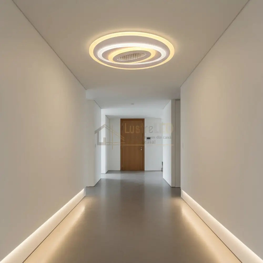 Lustra LED YULU ROUND Echivalent 350W Telecomanda Lighting Fixtures