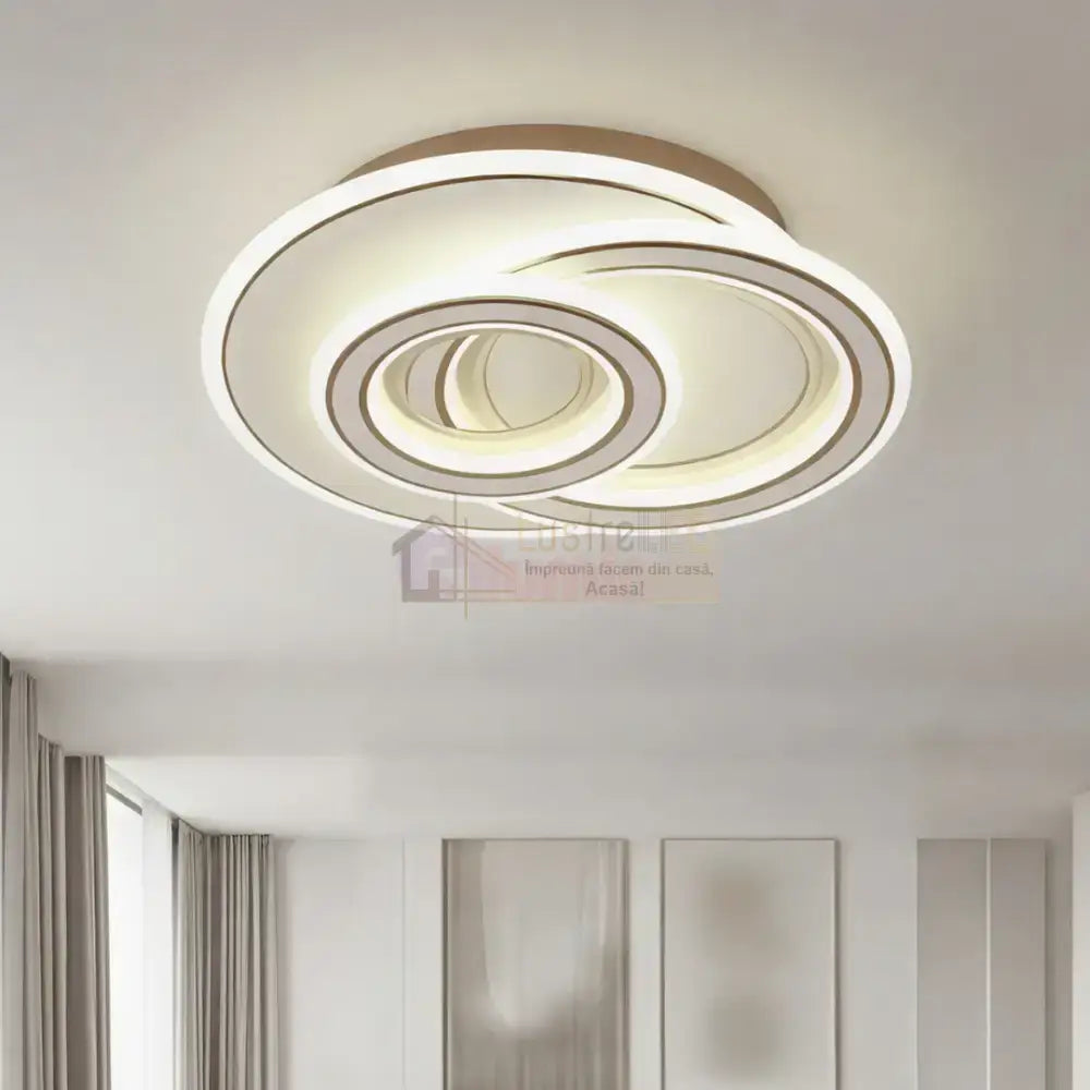 Lustra LED Zefir ROUND Gold Echivalent 100W ALBA / 32CM / CIRCLE DESIGN Lighting Fixtures