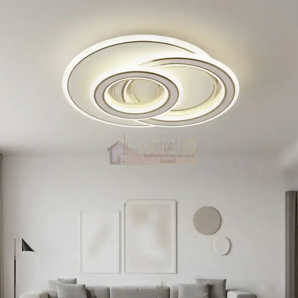 Lustra LED Zefir ROUND Gold Echivalent 100W ALBA / 32CM / CIRCLE DESIGN Lighting Fixtures