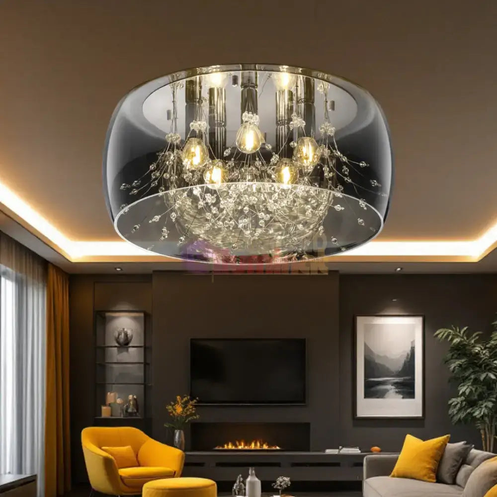 Lustra Luxury CRYSTEL 50cm lustreled.ro