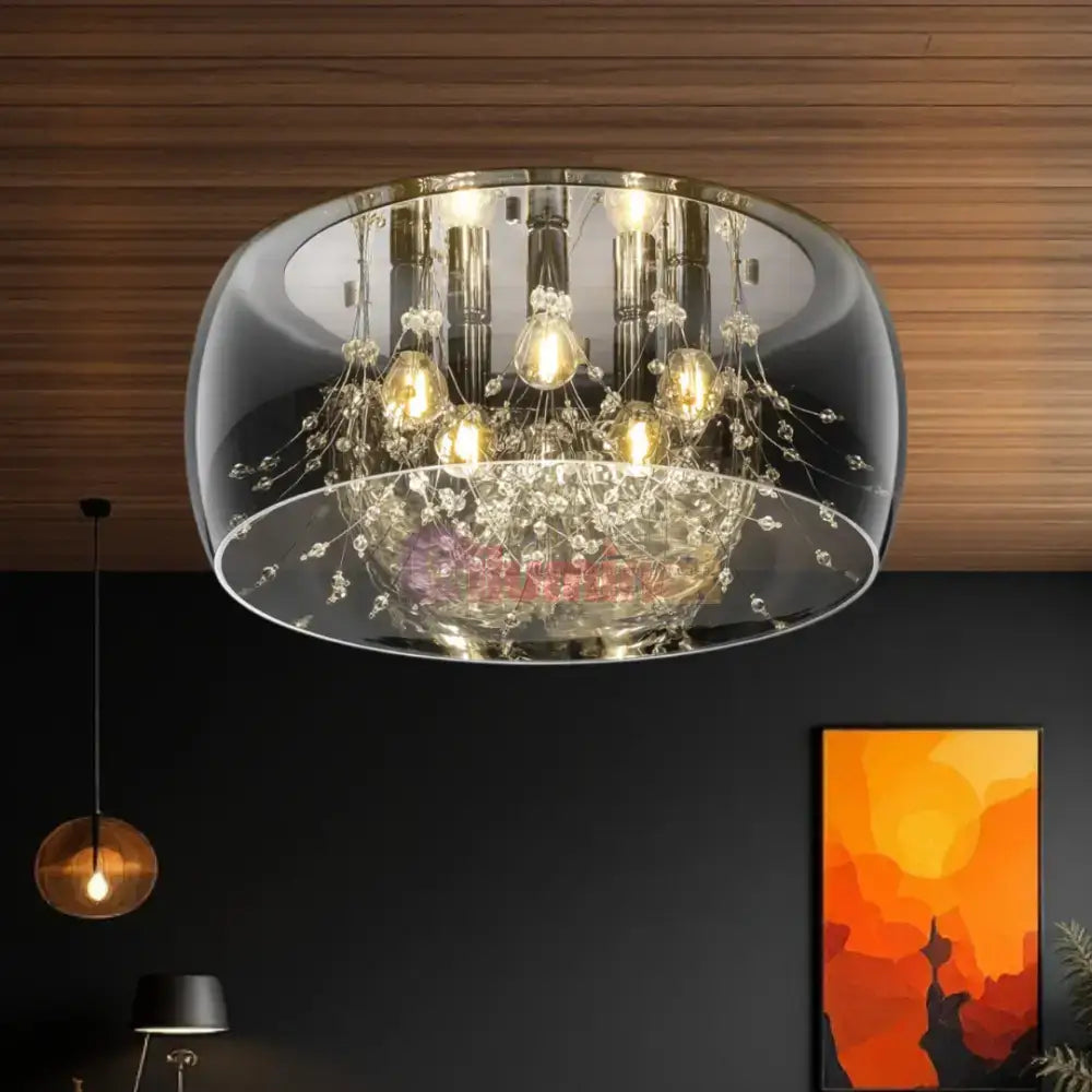 Lustra Luxury CRYSTEL 50cm lustreled.ro